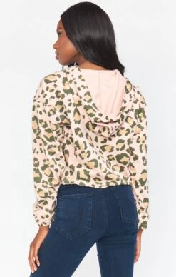 Kit Hoodie ~ Pink Cheetah Girl Terry -Show Me Your Mumu Sales MM0 4219 CS36 03