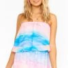 Show Me Your Mumu Thelma Ruffle Romper ~ MUmaid Waves 2 Show Me Your Mumu Thelma Ruffle Romper ~ MUmaid Waves -Show Me Your Mumu Sales MM0 4239 MV02 02