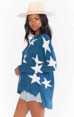 Show Me Your Mumu Bronson Sweater ~ Star Tossed Knit -Show Me Your Mumu Sales MM1 4083 ST07 02