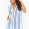 Show Me Your Mumu Yvette Romper ~ Sailboat Stripe -Show Me Your Mumu Sales MM1 4150 WB08 01