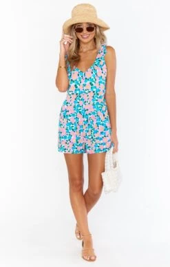 Show Me Your Mumu Tilda Tie Romper ~ Violets Garden 12 Show Me Your Mumu Tilda Tie Romper ~ Violets Garden -Show Me Your Mumu Sales MM1 4179 LM87 05