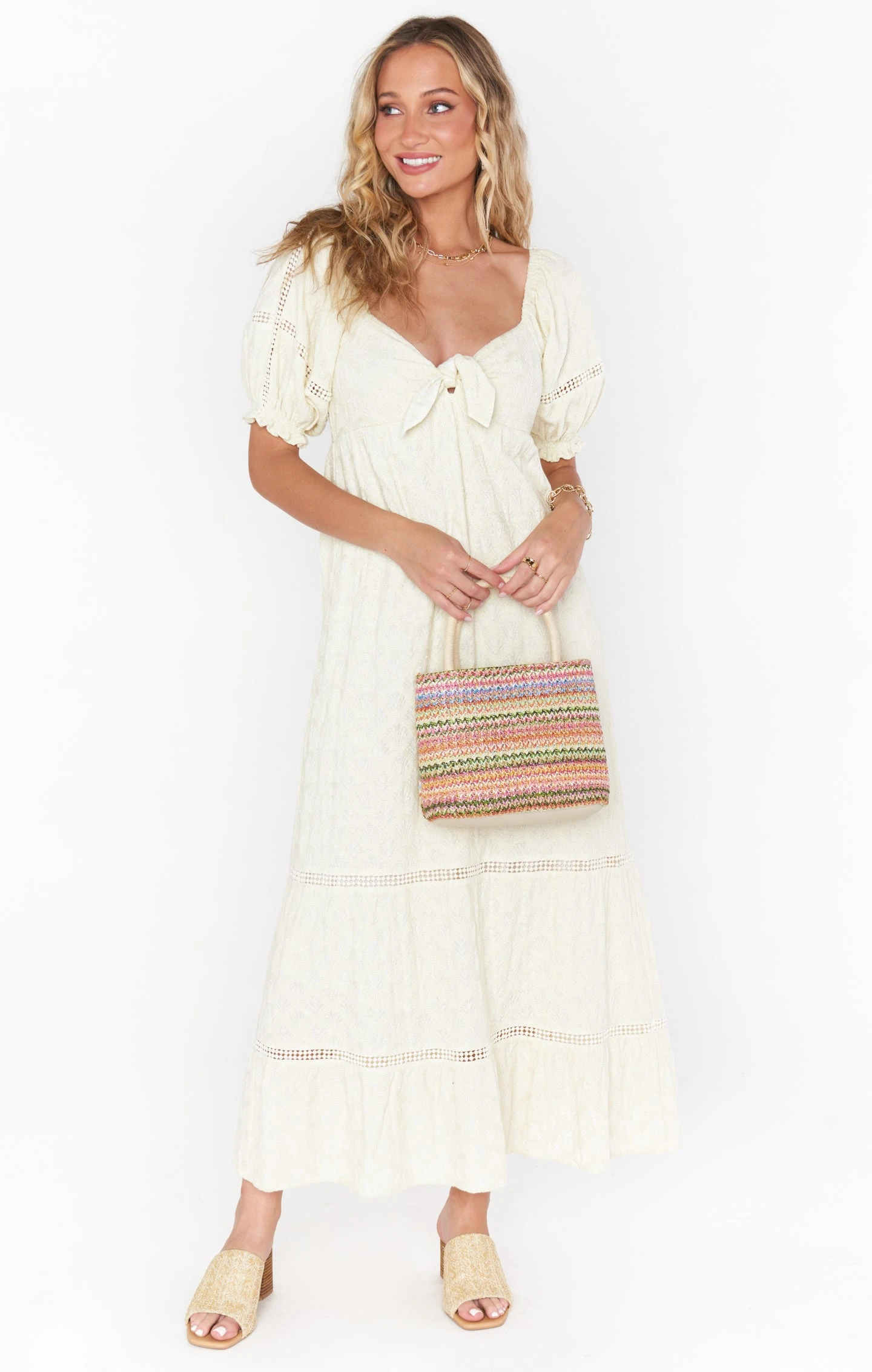 Show Me Your Mumu Zen Midi Dress ~ Midsummer Ivory 6 Show Me Your Mumu Zen Midi Dress ~ Midsummer Ivory - Image 4