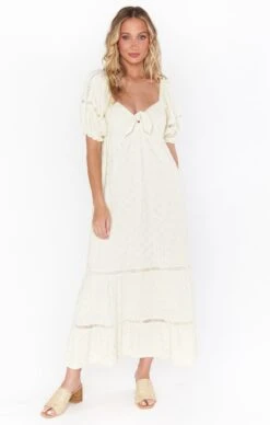 Show Me Your Mumu Zen Midi Dress ~ Midsummer Ivory