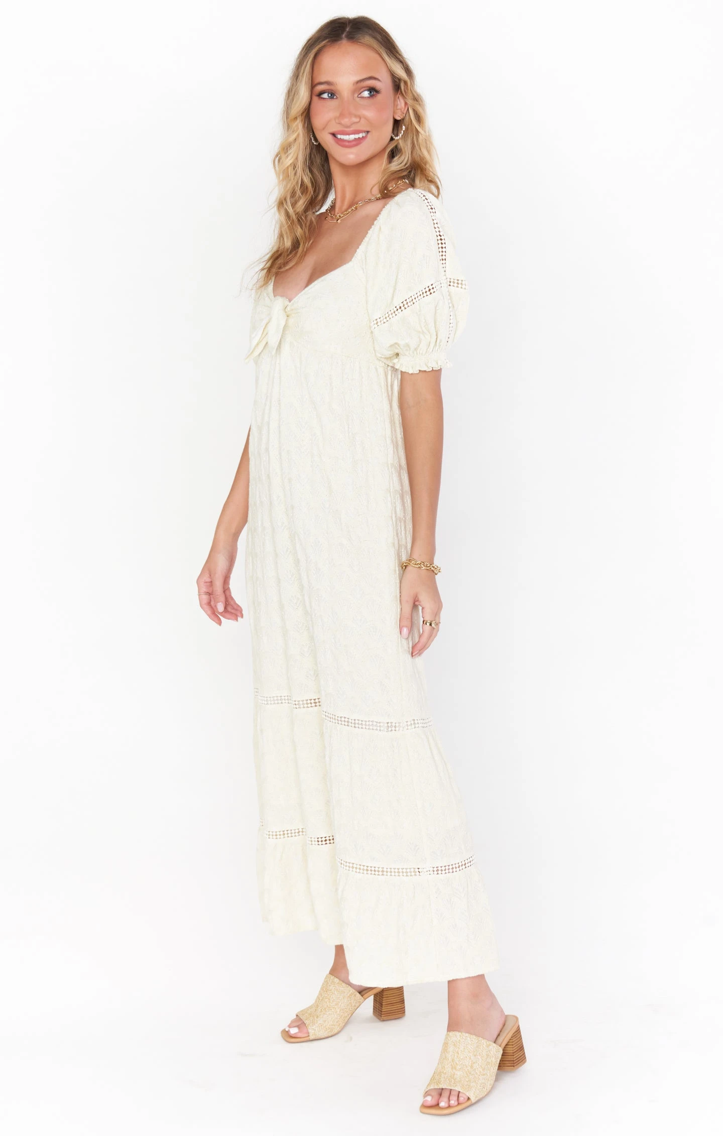 Show Me Your Mumu Zen Midi Dress ~ Midsummer Ivory 4 Show Me Your Mumu Zen Midi Dress ~ Midsummer Ivory - Image 2