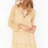 Show Me Your Mumu Birdie Mini Dress ~ Marigold Flower Ditz
