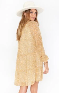 Show Me Your Mumu Birdie Mini Dress ~ Marigold Flower Ditz -Show Me Your Mumu Sales MM1 4633 QM24 01 3