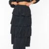 Show Me Your Mumu Full Swing Skirt ~ Black Crinkle -Show Me Your Mumu Sales MM1 4662 BK66 01