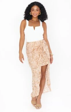 Show Me Your Mumu Wrap Me Up Skirt ~ Sandy Cheetah
