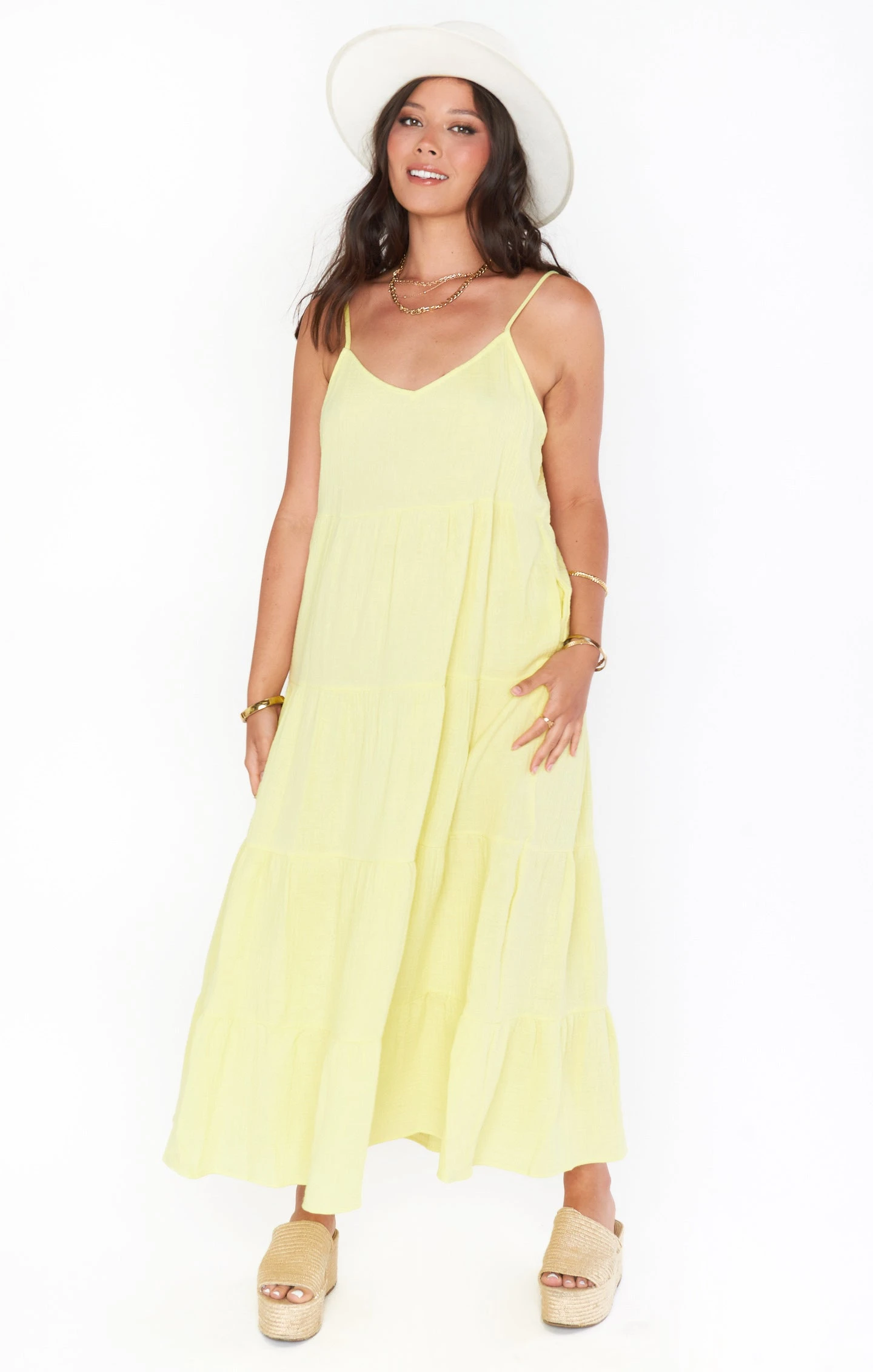 Show Me Your Mumu Caroline Maxi Dress ~ Lemon 3 Show Me Your Mumu Caroline Maxi Dress ~ Lemon