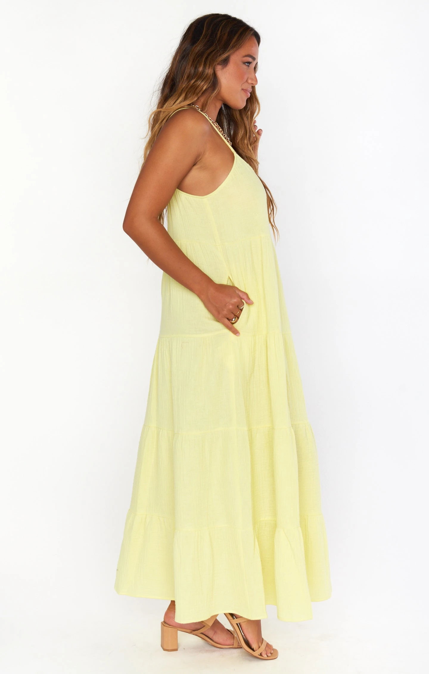 Show Me Your Mumu Caroline Maxi Dress ~ Lemon 6 Show Me Your Mumu Caroline Maxi Dress ~ Lemon - Image 4