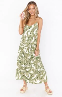 Show Me Your Mumu Caroline Maxi Dress ~ Green Majestic Palm -Show Me Your Mumu Sales MM1 4669 ZM04 01 1