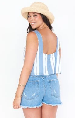 Show Me Your Mumu Tara Crop Top ~ Sailboat Stripe -Show Me Your Mumu Sales MM1 4672 WB08 01 3