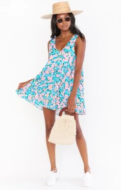 Show Me Your Mumu Weekend Mini Dress ~ Violets Garden -Show Me Your Mumu Sales MM1 4676 LM87 04