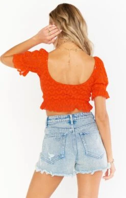 Show Me Your Mumu Coco Crop Top ~ Spacey Lacey Red 16 Show Me Your Mumu Coco Crop Top ~ Spacey Lacey Red -Show Me Your Mumu Sales MM1 4715 RO15 04