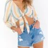 Show Me Your Mumu Lexa Top ~ Sunset Stripe -Show Me Your Mumu Sales MM1 4718 SU56 01
