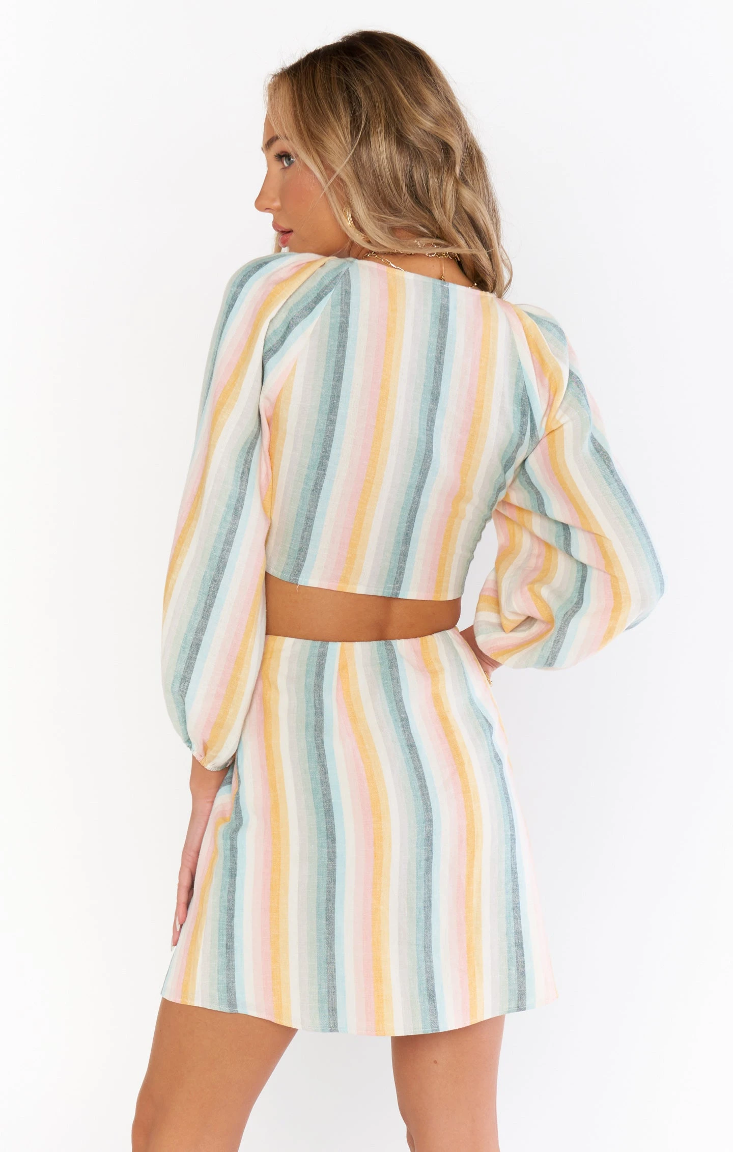 Show Me Your Mumu Tyra Mini Skirt ~ Sunset Stripe 5 Show Me Your Mumu Tyra Mini Skirt ~ Sunset Stripe - Image 3