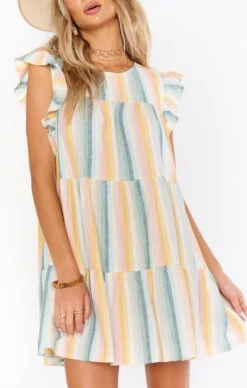 Show Me Your Mumu Daydream Mini Dress ~ Sunset Stripe