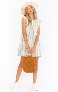 Show Me Your Mumu Daydream Mini Dress ~ Sunset Stripe -Show Me Your Mumu Sales MM1 4721 SU56 05