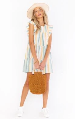 Show Me Your Mumu Daydream Mini Dress ~ Sunset Stripe -Show Me Your Mumu Sales MM1 4721 SU56 05 1