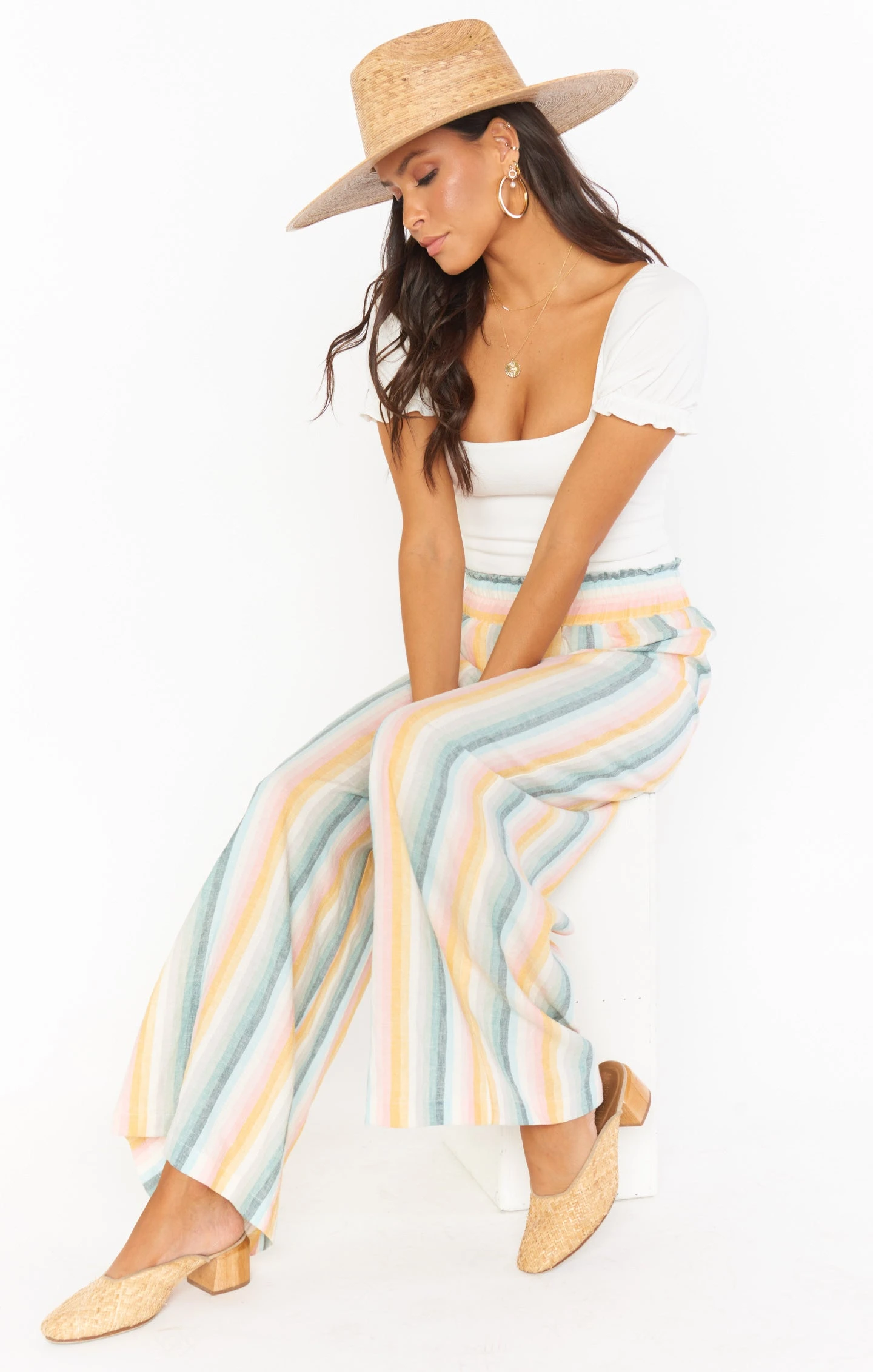 Show Me Your Mumu Julian Pants ~ Sunset Stripe 6 Show Me Your Mumu Julian Pants ~ Sunset Stripe - Image 4