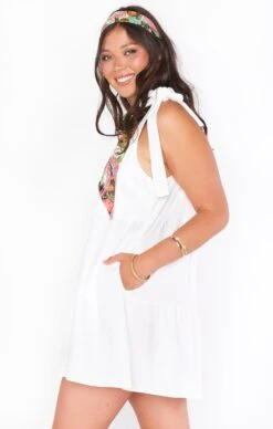 Show Me Your Mumu Emme Tie Dress ~ White Linen 11 Show Me Your Mumu Emme Tie Dress ~ White Linen -Show Me Your Mumu Sales MM1 4782 WH56 01 2