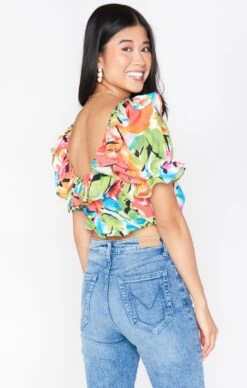 Show Me Your Mumu Jessie Top ~ Mimosa Blooms -Show Me Your Mumu Sales MM1 4785 QB04 01 3