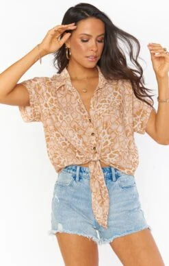 Show Me Your Mumu Tilly Top ~ Sandy Cheetah