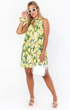Show Me Your Mumu Basic Button Up Dress ~ Citrus Stretch -Show Me Your Mumu Sales MM1 4910 CI02 01 1