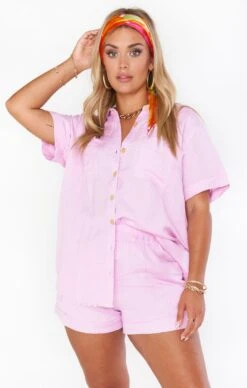 Show Me Your Mumu Ciao Shirt ~ Lavender Linen 11 Show Me Your Mumu Ciao Shirt ~ Lavender Linen -Show Me Your Mumu Sales MM1 4916 LL11 01 1