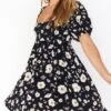Show Me Your Mumu Smitten Babydoll Dress ~ Midnight Magnolias -Show Me Your Mumu Sales MM1 4922 QB57 01