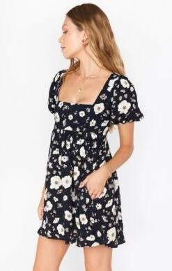 Show Me Your Mumu Smitten Babydoll Dress ~ Midnight Magnolias -Show Me Your Mumu Sales MM1 4922 QB57 01 2