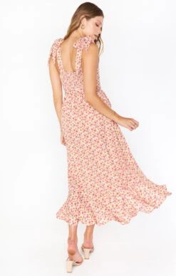Show Me Your Mumu Claire Midi Dress ~ Blush Flowers -Show Me Your Mumu Sales MM1 5082 BF46 01 3