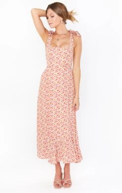 Show Me Your Mumu Claire Midi Dress ~ Blush Flowers -Show Me Your Mumu Sales MM1 5082 BF46 01 4