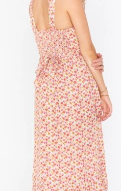 Show Me Your Mumu Claire Midi Dress ~ Blush Flowers -Show Me Your Mumu Sales MM1 5082 BF46 01 6