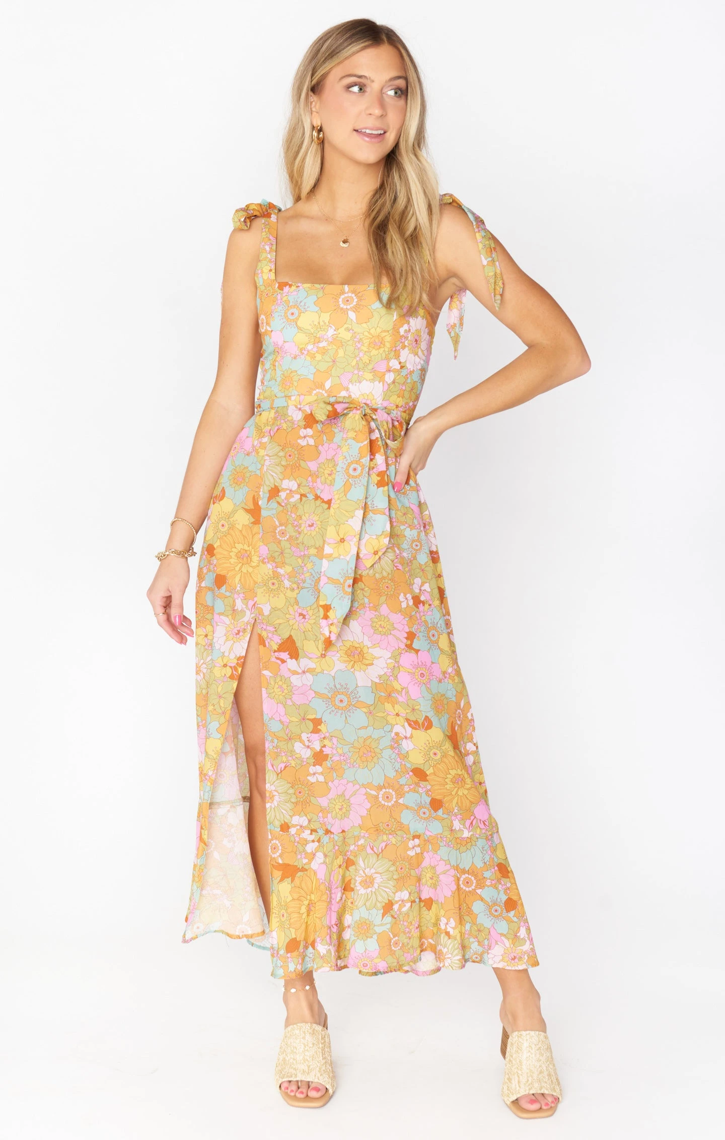 Show Me Your Mumu Claire Midi Dress ~ Groovy Blooms 4 Show Me Your Mumu Claire Midi Dress ~ Groovy Blooms - Image 2