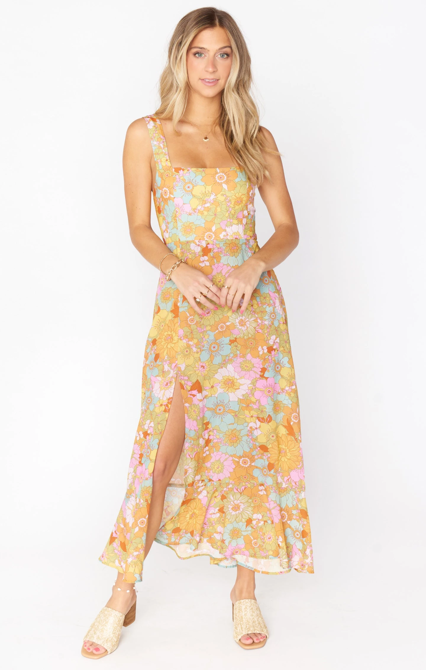 Show Me Your Mumu Claire Midi Dress ~ Groovy Blooms 8 Show Me Your Mumu Claire Midi Dress ~ Groovy Blooms - Image 6