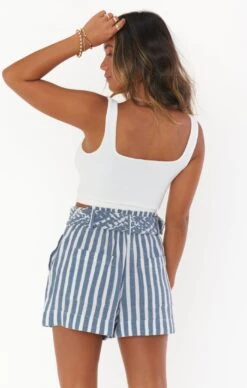 Show Me Your Mumu Overboard Shorts ~ Sea Stripe -Show Me Your Mumu Sales MM2 4952 SE13 01