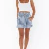 Show Me Your Mumu Overboard Shorts ~ Sea Stripe -Show Me Your Mumu Sales MM2 4952 SE13 01 2