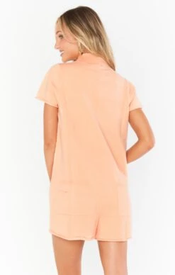 Show Me Your Mumu Gio Sweater Romper ~ Cantaloupe Knit -Show Me Your Mumu Sales MM2 4967 CK31 01