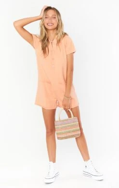 Show Me Your Mumu Gio Sweater Romper ~ Cantaloupe Knit -Show Me Your Mumu Sales MM2 4967 CK31 01 2