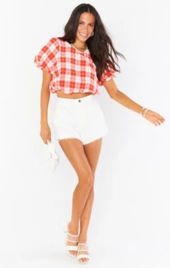 Show Me Your Mumu Highland Crop Top ~ Picnic Plaid -Show Me Your Mumu Sales MM2 5092 RP84 012