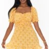 Show Me Your Mumu Sophie Mini Dress ~ Golden Fields 2 Show Me Your Mumu Sophie Mini Dress ~ Golden Fields -Show Me Your Mumu Sales MM2 5259 WP87 02