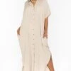 Show Me Your Mumu Buoy Button Down Dress ~ Sand 2 Show Me Your Mumu Buoy Button Down Dress ~ Sand -Show Me Your Mumu Sales MM2 5260 TA85 01 4