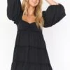 Show Me Your Mumu Mandi Mini Dress ~ Black -Show Me Your Mumu Sales MM2 5286 BC46 01 3