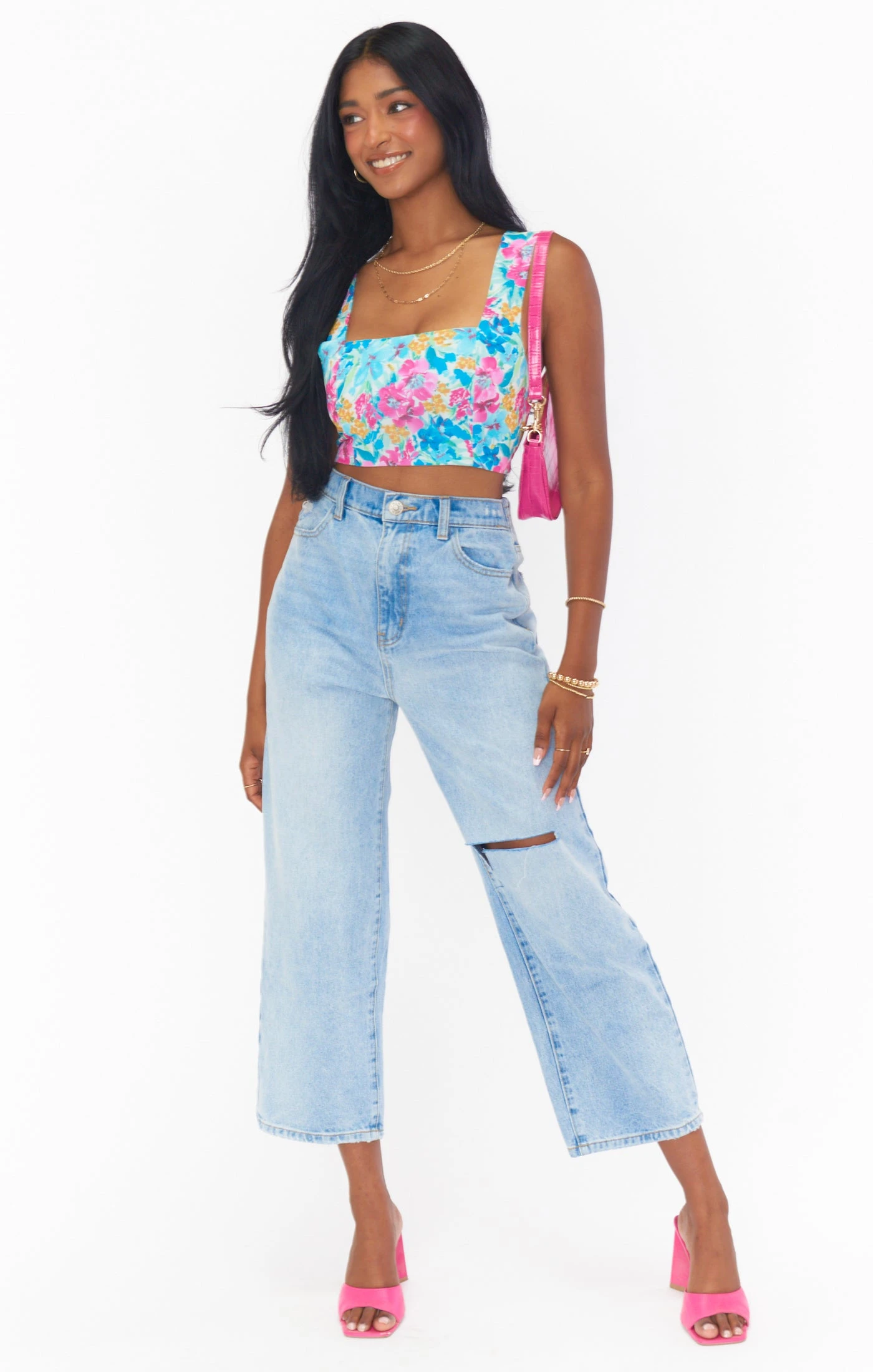 Show Me Your Mumu Myrna Crop Top ~ Garden Girls 6 Show Me Your Mumu Myrna Crop Top ~ Garden Girls - Image 4