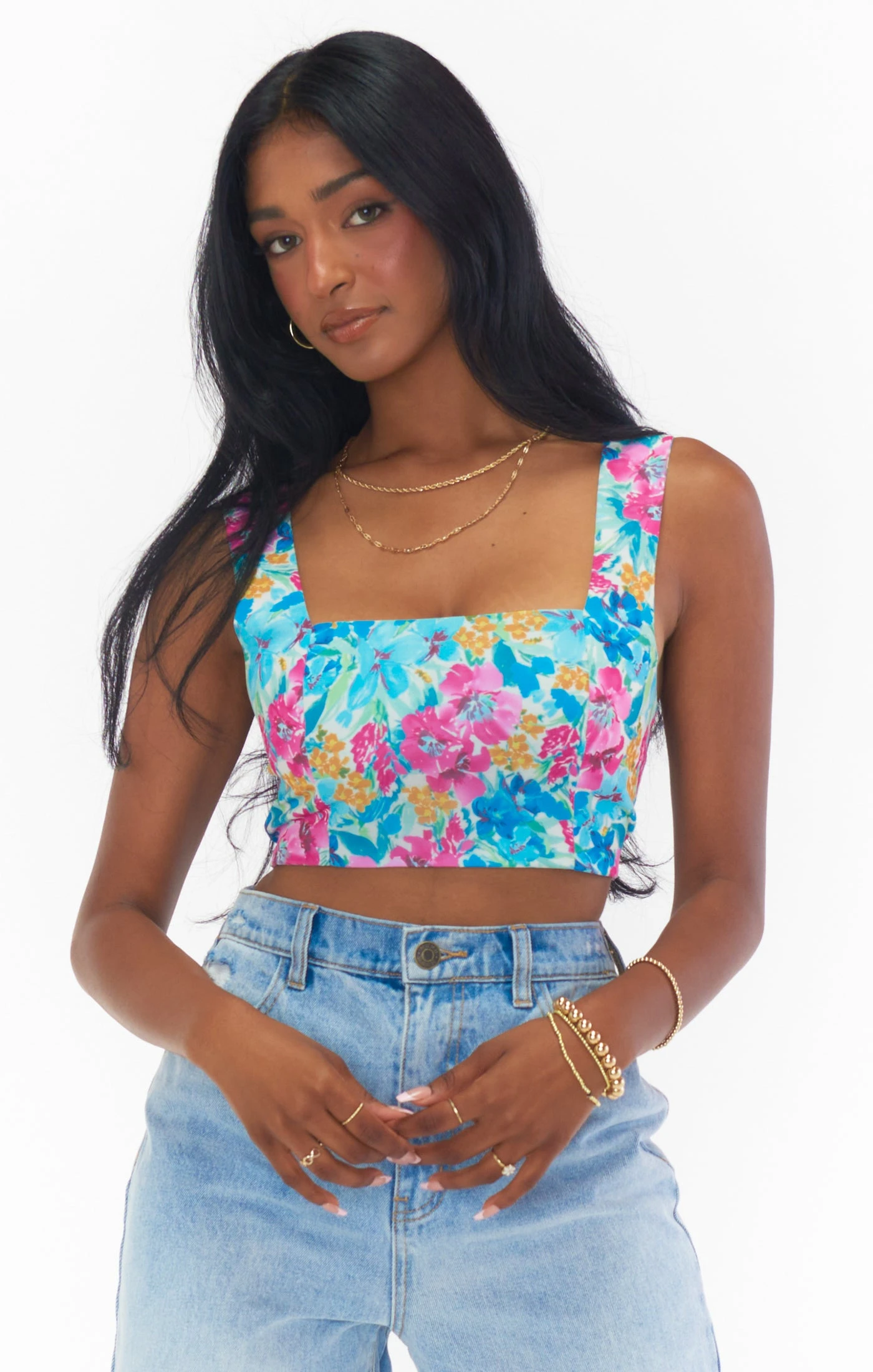 Show Me Your Mumu Myrna Crop Top ~ Garden Girls 3 Show Me Your Mumu Myrna Crop Top ~ Garden Girls