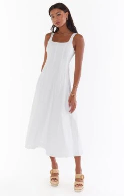 Show Me Your Mumu Prim Dress ~ White Poplin -Show Me Your Mumu Sales MM2 5306 XW05 01 2