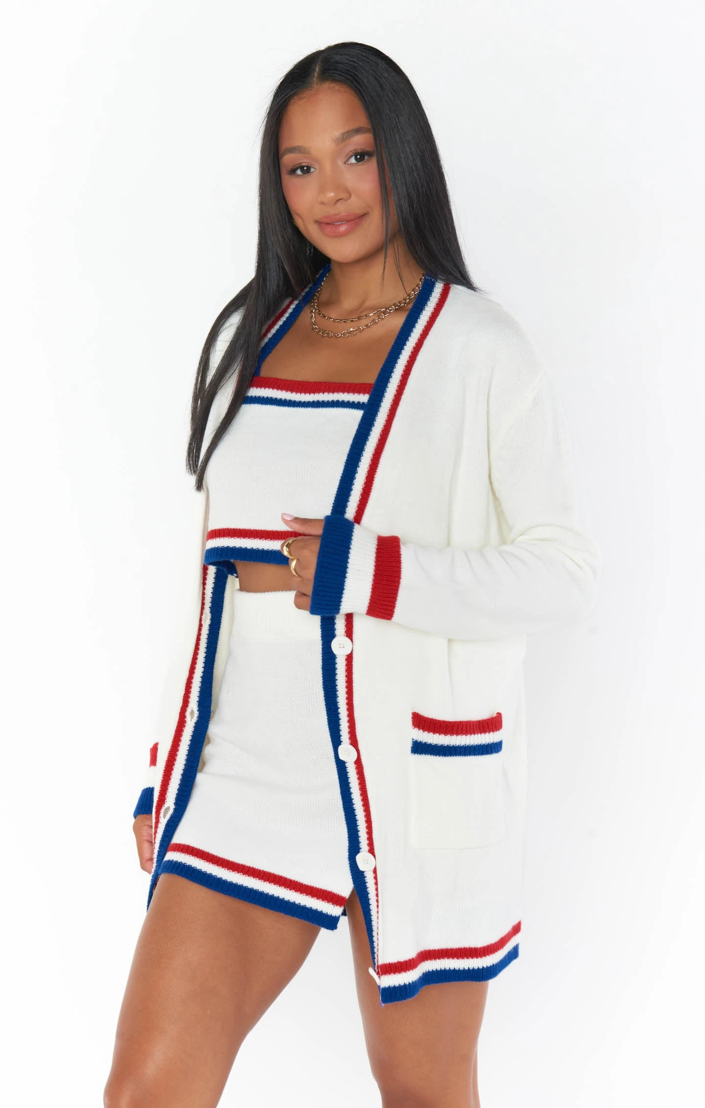 Show Me Your Mumu Lambert Cardigan ~ USA Stripe Knit 5 Show Me Your Mumu Lambert Cardigan ~ USA Stripe Knit - Image 3