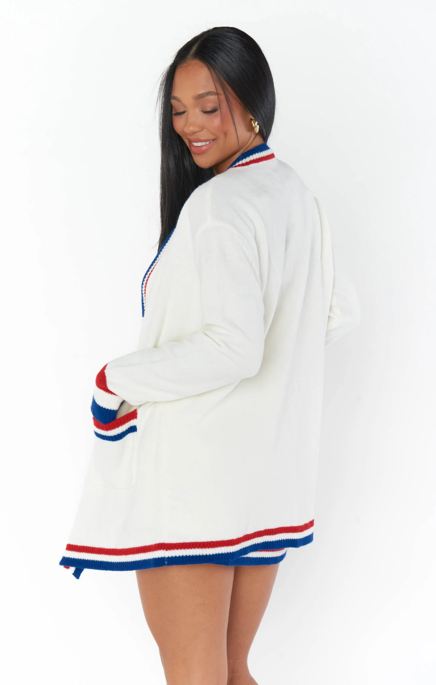 Show Me Your Mumu Lambert Cardigan ~ USA Stripe Knit 8 Show Me Your Mumu Lambert Cardigan ~ USA Stripe Knit - Image 6