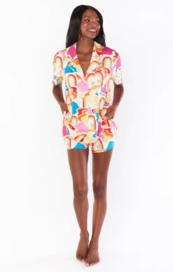 Show Me Your Mumu Sunday Morning Sleep Set ~ Rainbow Island Knit -Show Me Your Mumu Sales MM3 4609 RI22 01